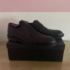 Zanzara Black Derby Shoes